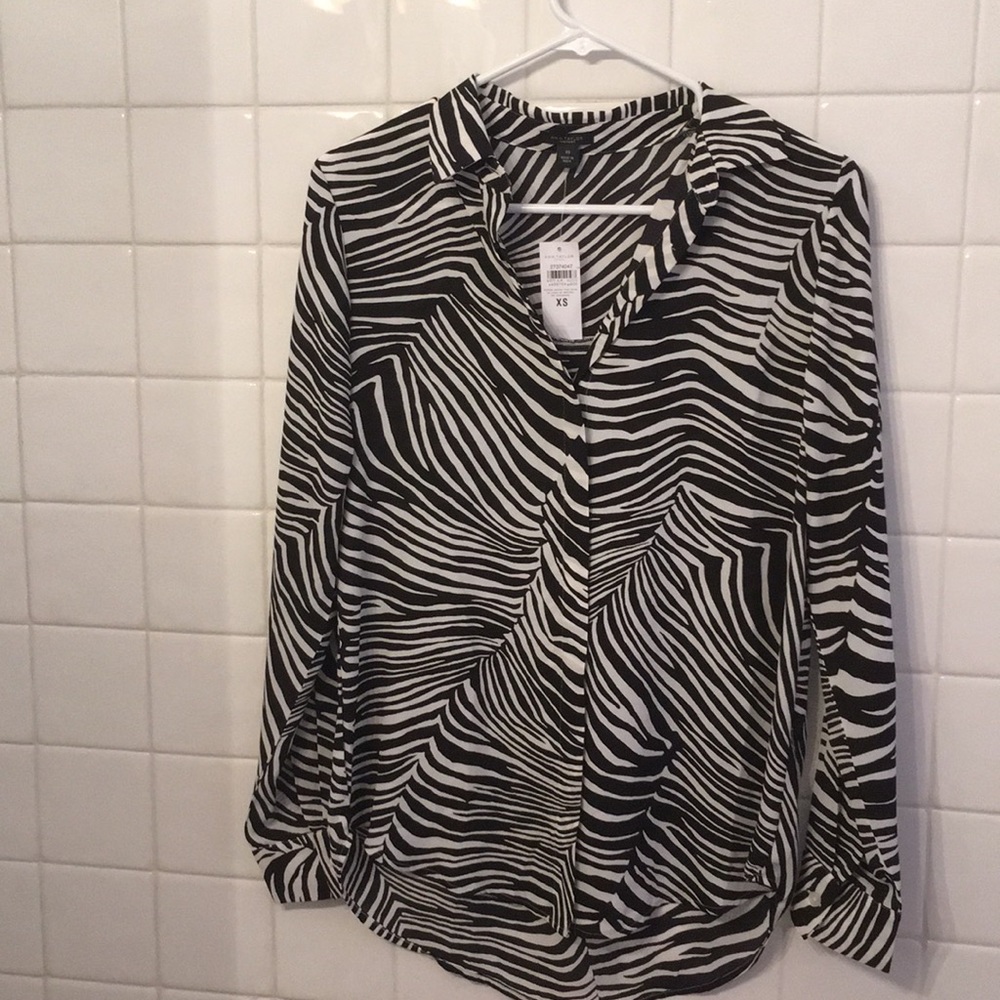 Zebra print Dress Shirt, Never Worn, New with Tag
